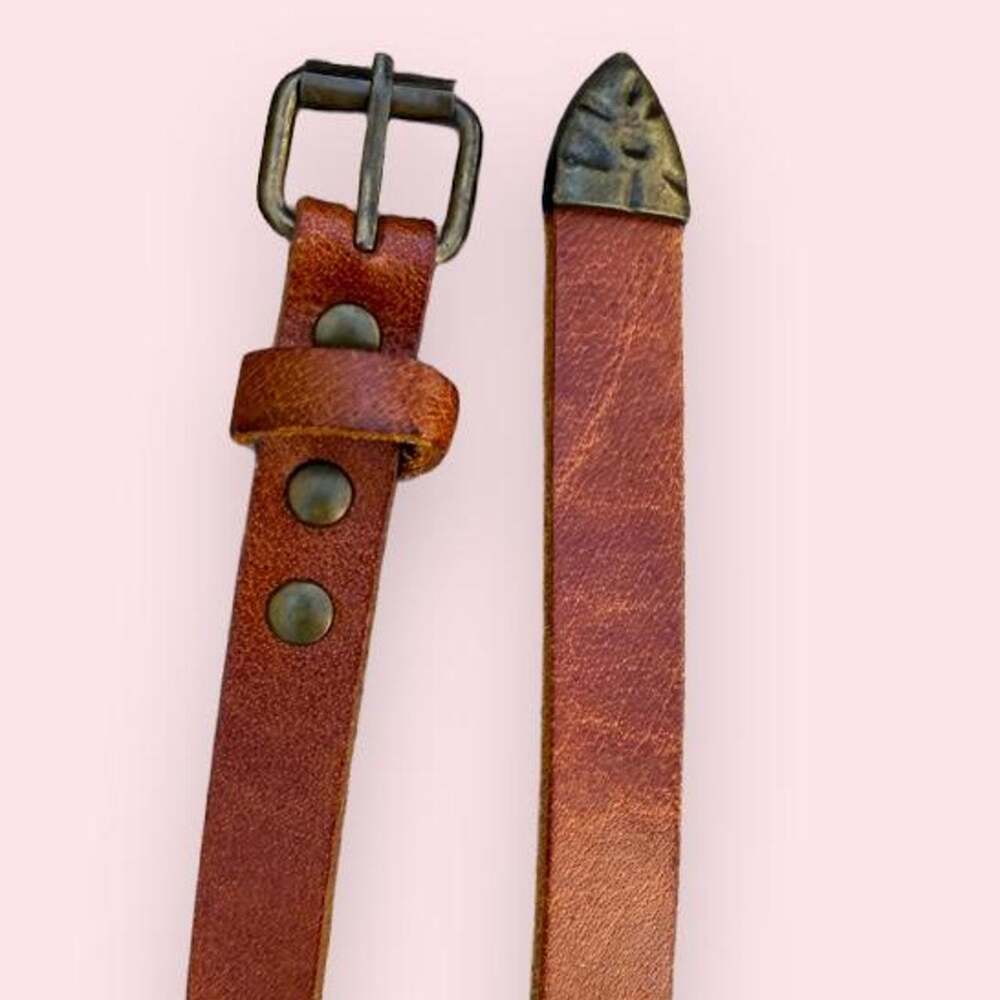 Vintage Scotch & Soda brown leather belt in excellent condition